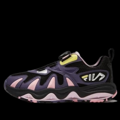 (GS) FILA Athletic Sport Shoes 'Black Pink'