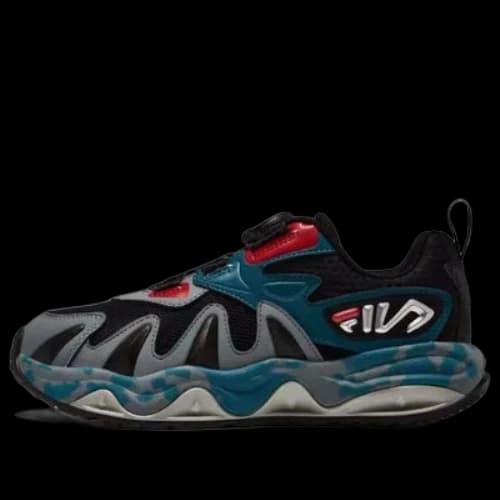 (GS) FILA Classic Sport Shoes 'Black Blue Red'