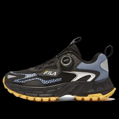(GS) FILA BOA Running Shoes 'Black Grey Blue'