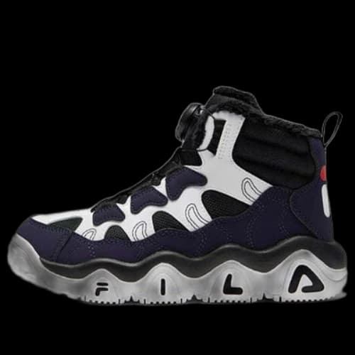 (GS) FILA High Top Shoes 'Black White'