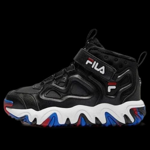(GS) FILA Lifestyle High-Top Shoes 'Black White'
