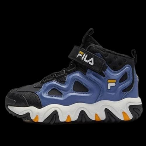 (GS) FILA Lifestyle High-Top Shoes 'Blue Black'