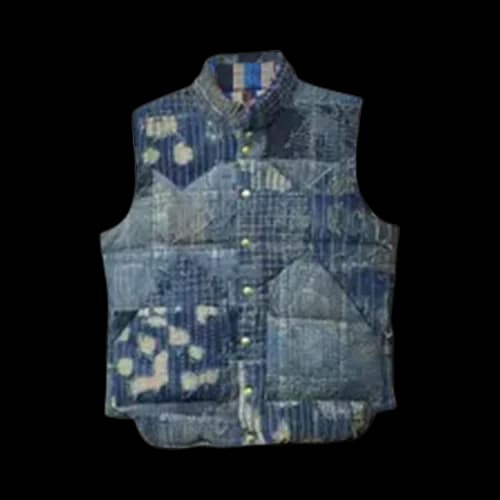 Kapital Kountry Boro Down Vest 'Indigo'