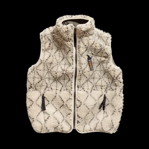 Kapital Do-Gi Sashiko BOA Fleece Reversible Vest 'Ecru'