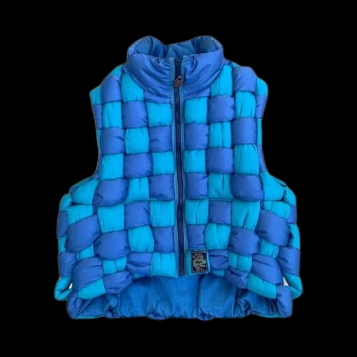 Kapital Rip Stop Nylon Keel Weaving Vest 'Blue'