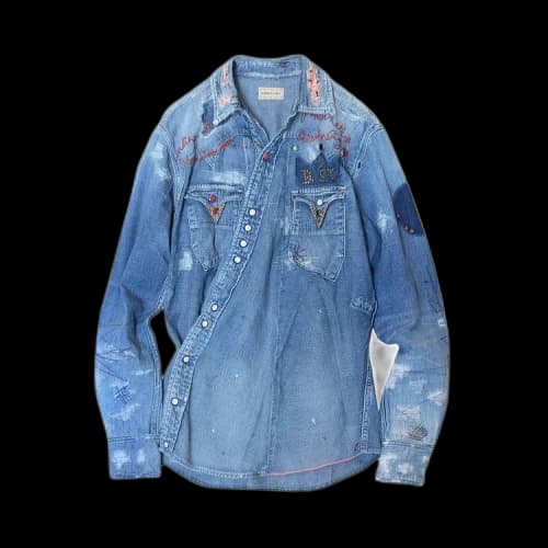 Kapital Sukiyaki Denim Western Shirt 'Indigo'