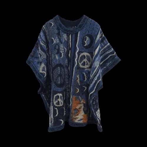 Kapital 7 Gauge Boro Gaudy Sweater Vest 'Blue'