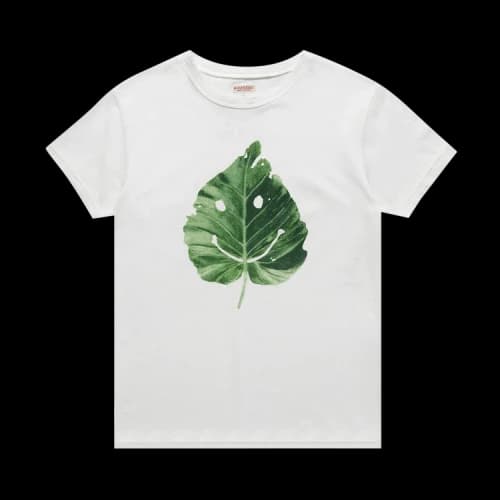 Kapital 20/-Jersey Crew Tee (Smile Leaf) 'White'