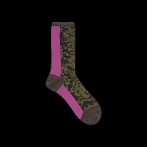 Kapital Damask Socks 'Khaki'