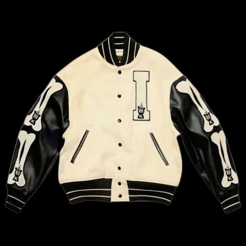 Kapital 40's Wool I-Five Varsity Jacket 'Kinari'