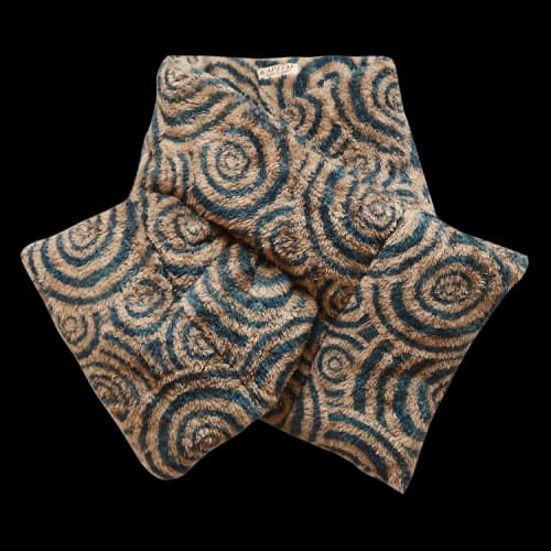 Kapital Maze Fleece Kesa Wide Scarf 'Beige'