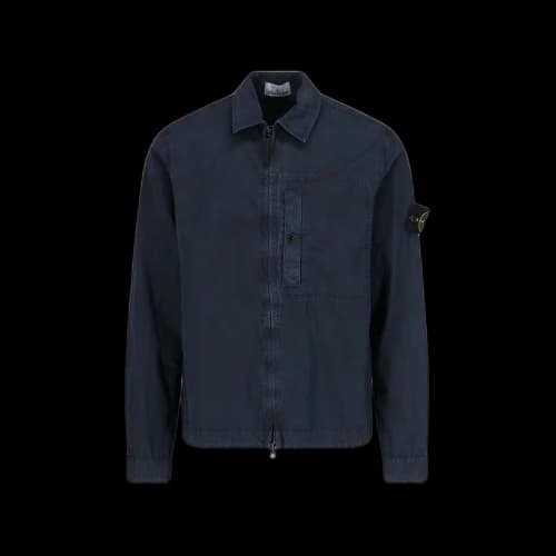 Stone Island Logo Shirt Navy