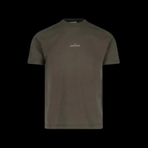 Stone Island T-shirt Logo Military Green