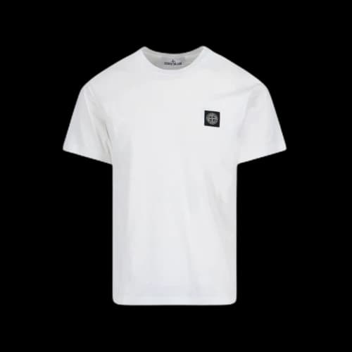 Stone Island T-shirt Patch Logo White