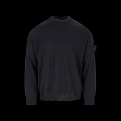 Stone Island Virgin Wool Sweater Ghost Navy
