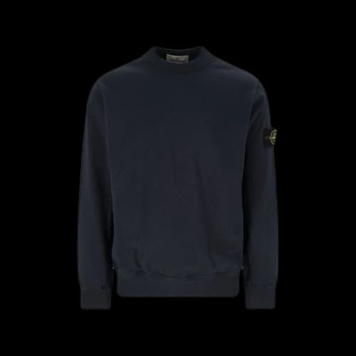 Stone Island Crewneck Logo Sweatshirt Navy