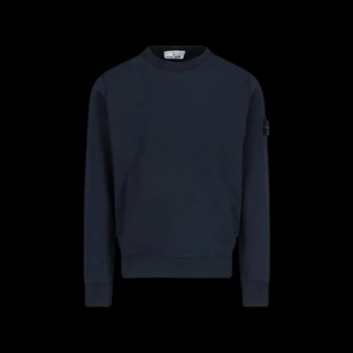 Stone Island Crewneck Sweatshirt Compass Logo Navy
