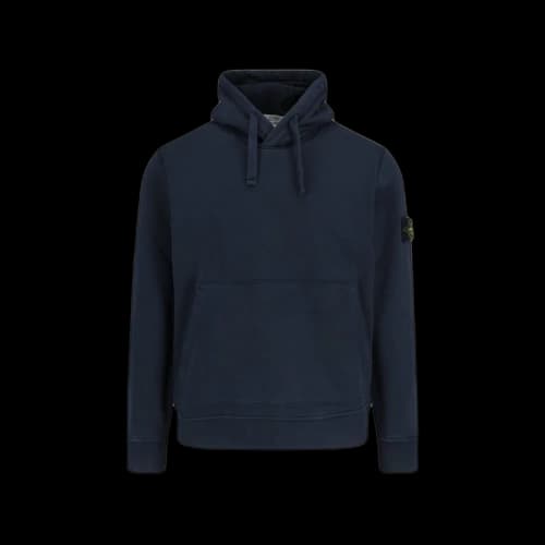 Stone Island Logo Hoodie Navy