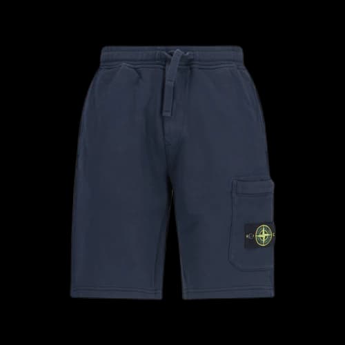 Stone Island Logo Sports Shorts Navy