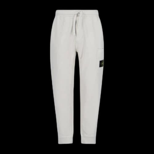 Stone Island Logo Sweatpants Cream