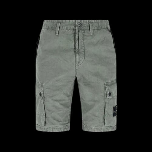 Stone Island Bermuda Shorts Logo Military Green