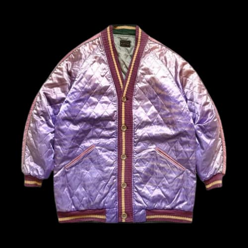 Kapital Velveteen J-Wave Souveir Cardigan 'Pink'