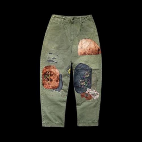 Kapital Katsuragi High Waisted Nime Pants 'Khaki'