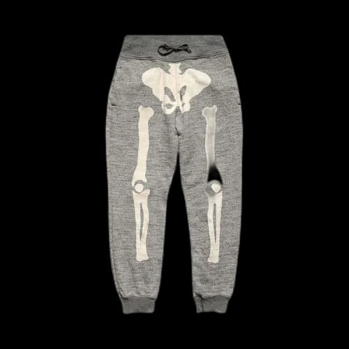Kapital Bone Grandrelle Fleece Knit SWT Pants 'Charcoal'