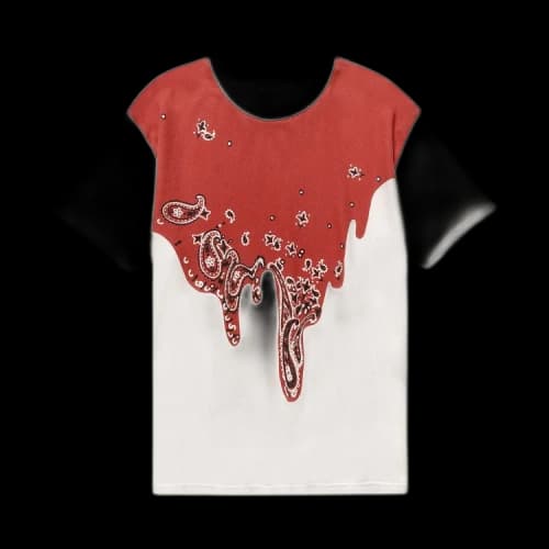 Kapital Toro Toro Bandana 20/-Jersey Crew T-Shirt 'Red'
