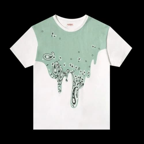 Kapital 20/-Jersey Crew Tee (Pale-Tone Torotoro Bandana) 'Mint'