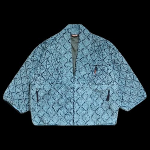 Kapital Do-Gi Sashiko BOA Fleece Kesa Jacket 'Blue'