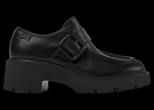 Camper Mila Buckle Loafer Black (Women's)
