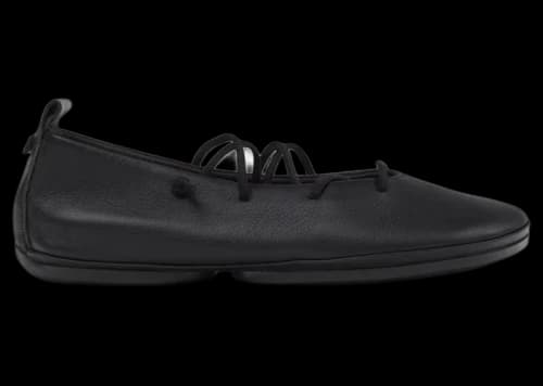 Camper Right Nina Ballerina Lace Flat Black (Women's)