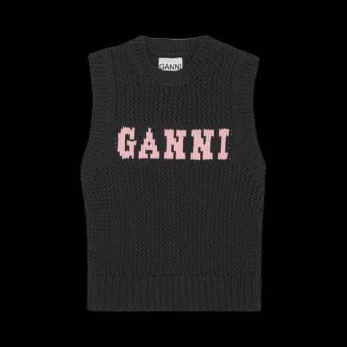 GANNI Rope Vest 'Black'