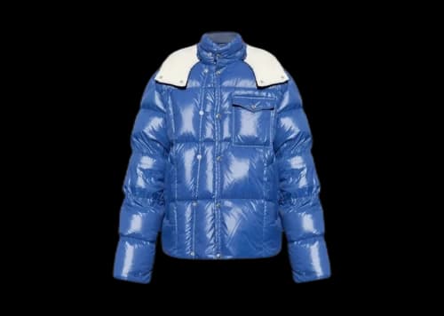 Moncler Serfanto Hooded Puffer Jacket Blue
