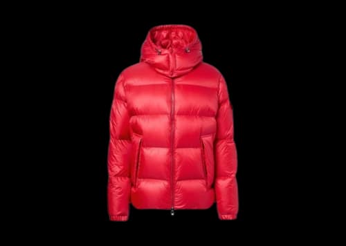 Moncler Couyere Hooded Down Jacket Red