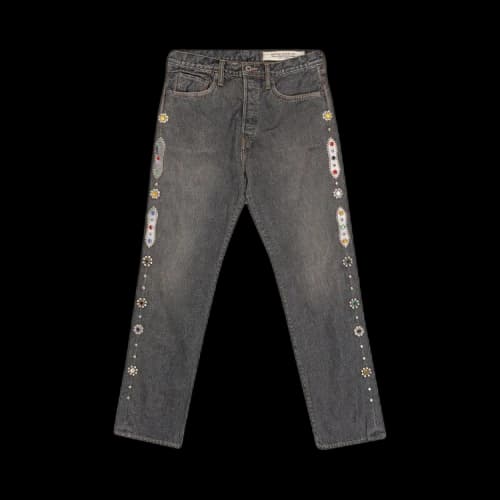 Kapital Monkey Cisco Studs 5 Pocket Denim 'Black'