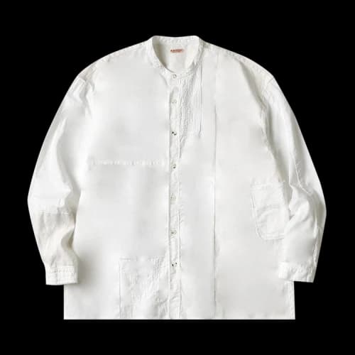 Kapital Katmandu White Shirt With Mandarin Collar 'White'