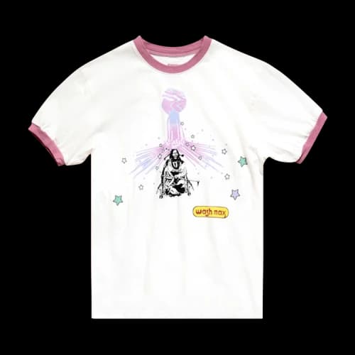 Kapital Laundry Max Chief Jersey Ringer Tee 'White'