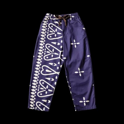Kapital Combed Burberry Humongo Cross Easy Pants 'Navy'