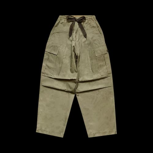 Kapital Fast Dry Twill Easy Jumbo Cargo Pants 'Khaki'