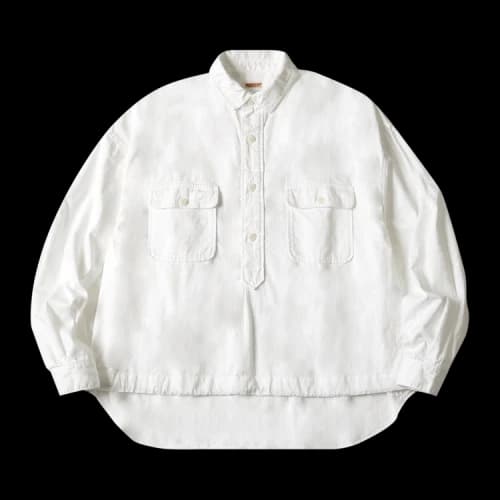 Kapital Herringbone Twill Shirt Anorak 'White'
