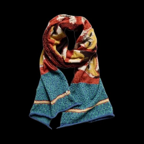 Kapital Fulling Wool Happy Scarf Japan Mike 'Red'