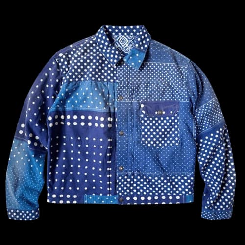 Kapital Flannel Polkadot x Bandana Reversible 1st Jacket 'Blue'