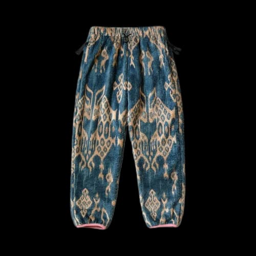Kapital Java Kasuri Fleece Easy Pants 'Navy'