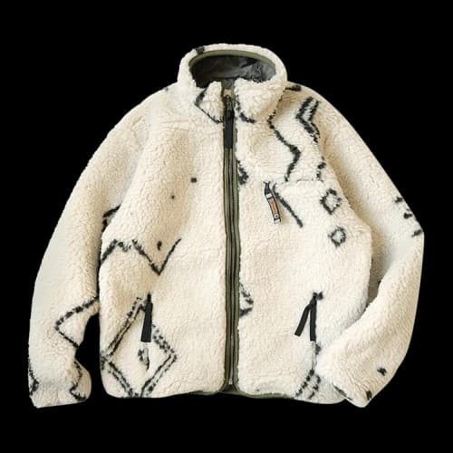 Kapital BeniOurain BOA Fleece Reversible Blouson 'Ecru'