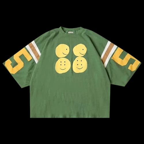 Kapital Huge Football T-Shirt 'Green'