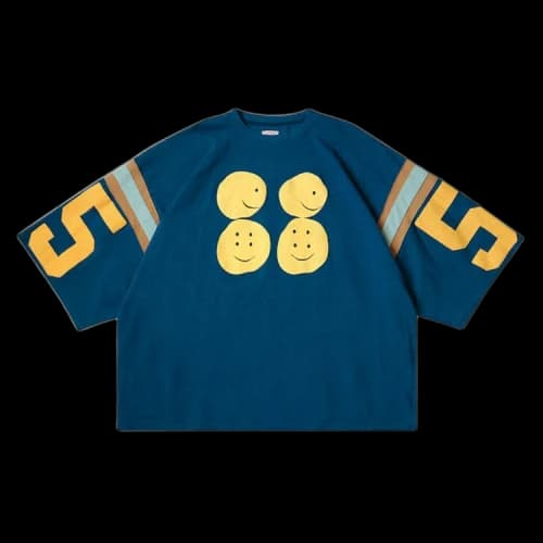 Kapital Huge Football T-Shirt 'Navy'