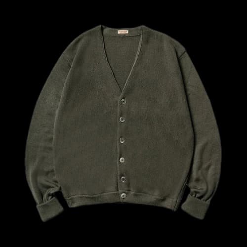 Kapital 10G Eco Knit Elbow Coneybowy Short Cardigan 'Grey'