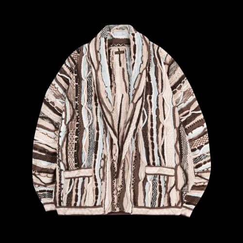 Kapital 7G Knit Gaudy Crew Sweater 'Brown'